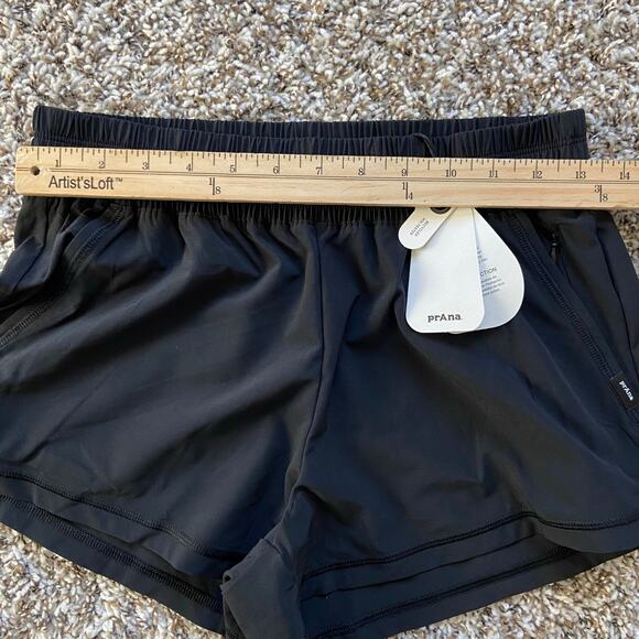 Prana Railay Short Women's XS Black 3" Inseam Standard Fit Mid Rise Lightweight - Picture 8 of 12